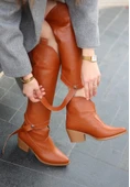 Milla Taba Cilt Tak Çıkar Topuklu Bot Ve Çizme thumbnail 4