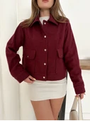 Zr model kaşe ceket bordo st255807 thumbnail 2