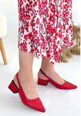 Morji Kırmızı Cilt Topuklu Ayakkabı thumbnail 1