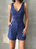 Şortlu keten takım s255014 thumbnail 1