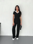 Ottoman kumaş beyaz gömlek yaka takım s4142 thumbnail 1