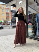 Kraş etek kahve thumbnail 3