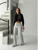 Fit comfort gri salaş pantolon A6011 thumbnail 3