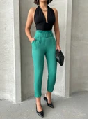 Kemerli havuç pantolon thumbnail 1