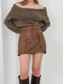 Kontrast deri etek kahve w260015 thumbnail 3