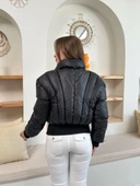 Puffer kısa mont siyah st25534 thumbnail 2