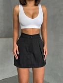 Çizgili şort etek thumbnail 3