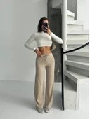 Fit comfort bej salaş pantolon A6011 thumbnail 4