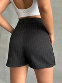 Çizgili şort etek thumbnail 2