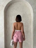 Valonlu fırfırlı şort s24683 thumbnail 6