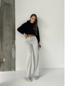 Fit comfort gri salaş pantolon A6011 thumbnail 6