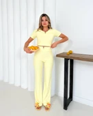 V aksesuarlı ottoman takım sarı s255850 thumbnail 5