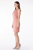 Bisiklet Yaka Kadın Mini Elbise thumbnail 3