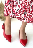 Morji Kırmızı Cilt Topuklu Ayakkabı thumbnail 3