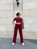 Bol paça pantolonlu alt üst takım thumbnail 3
