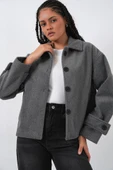 Kısa Kaşe Ceket 0724 - Antrasit thumbnail 1