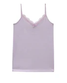 İp Askılı Dantelli Atlet   -Açık Lila thumbnail 1