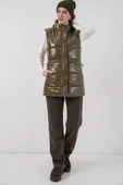 Parlak Şişme Yelek 5218 - Haki thumbnail 3