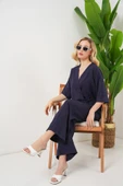 Önü Bağlamalı Alt Üst Takım 6745 - Lacivert thumbnail 3