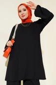 Siyah Tunik Pantolon Alt Üst Takım 6663 thumbnail 2
