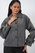 Kısa Kaşe Ceket 0724 - Antrasit thumbnail 4