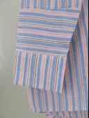 Arkası Uzun Kabartma Çizgili Oversize Gömlek -Mavi thumbnail 3