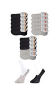 LitaeTrend Siyah ve Gri Erkek Babet Çorap 15 çift thumbnail 1