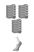 LitaeTrend Gri Erkek Görünmez Çorap 15 çift thumbnail 1