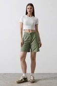 Cargo Cepli Şort - Haki thumbnail 1