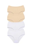 LitaeTrend 4 Adet Tutku Kadın Yüksek Bel Bato Kalın Lastik Külot S9 thumbnail 1