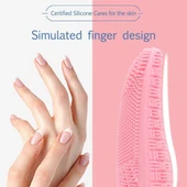 Derin Gözenek Temizliği İçin İnce Kaba Silikon Uçlu Elektrikli Yüz Temizleme Fırçası thumbnail 3