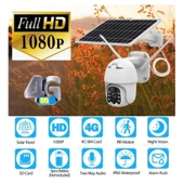 Sim Kartlı 4g Ptz 360 Hareketli Solar Güneş Enerjili 1080p Kamera Türkçe Program Son Sürüm thumbnail 3