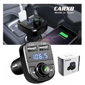 Carx8 Digital Ekran Bluetooth Araç Kiti Mp3 Fm Transmitter thumbnail 5