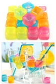 LitaeTrend Renkli Buz Küpleri Tükenmez Serinletici Buz Küpleri 20 Adet thumbnail 1