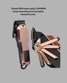 CEYLAN ADAM Profesyonel 7000RPM Saç Kesim Makinesi – Type-C Şarjlı, LCD Ekranlı, 4 Kademeli Ayar thumbnail 3