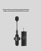 CEYLAN ADAM Kablosuz 2.4 GHz Yaka Mikrofonu – 60 m Menzilli, Gürültü Azaltıcı, Şarjlı ve Taşınabilir thumbnail 2