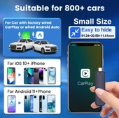 Carlinkit Mini 5 Pro Bluetooth & Wi-Fi Kablosuz CarPlay Çevirici thumbnail 4