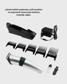 CEYLAN ADAM Şarjlı Saç ve Sakal Kesme Makinesi – Paslanmaz Çelik Bıçak, Ayarlanabilir Başlık thumbnail 5