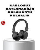 CEYLAN ADAM Kablosuz Kulak Üstü Bluetooth Kulaklık Güçlü Bas ve Katlanabilir Tasarım thumbnail 1