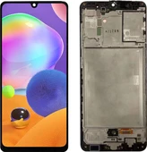 Samsung Uyumlu A31 Lcd oled Ekran Dokunmatik Çıtalı Siyah + Tamir Seti thumbnail 1