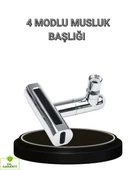 CEYLAN ADAM 4 Fonksiyonlu Musluk Başlığı 360 Derece Dönebilen ve Su Tasarruflu thumbnail 1