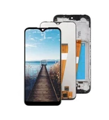 Samsung Uyumlu A01 Lcd Ekran Dokunmatik Çıtalı-Siyah thumbnail 2