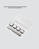 CEYLAN ADAM Paslanmaz Metal Buz Küpleri Seti Klipsli Sulandırmadan Soğutma Özellikli thumbnail 3