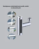 CEYLAN ADAM 360° Dönebilen Musluk Başlığı 4 Fonksiyonlu Su Tasarruflu ve Dayanıklı thumbnail 4