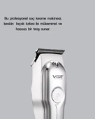 CEYLAN ADAM Profesyonel Gümüş Şarjlı Tıraş Makinesi – 3 Başlık, 120 Dakika Kullanım Süresi, Kompakt ve Hafif Tasarım thumbnail 4