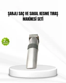 CEYLAN ADAM Şarjlı Saç ve Sakal Kesme Makinesi – Paslanmaz Çelik Bıçak, Ayarlanabilir Başlık thumbnail 1