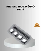 CEYLAN ADAM Paslanmaz Metal Buz Küpleri Seti Klipsli Sulandırmadan Soğutma Özellikli thumbnail 1