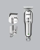 CEYLAN ADAM Gümüş Desenli Şarjlı Tıraş Makinesi – 120 Dakika Çalışma Süresi, 3 Başlıklı thumbnail 4