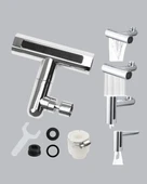 CEYLAN ADAM 4 Fonksiyonlu Musluk Başlığı 360 Derece Dönebilen ve Su Tasarruflu thumbnail 2