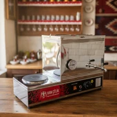 Han Çelik Çift Demlikli Pleytli Endüstriyel Elektrikli Çay Kazanı - Sıcaklık Göstergeli thumbnail 3